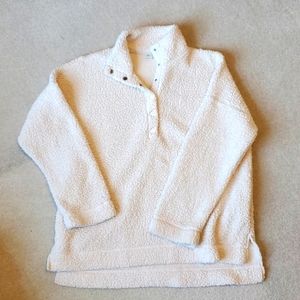 Aerie size Medium cream teddybear pullover